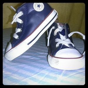 Converse leather baby high top